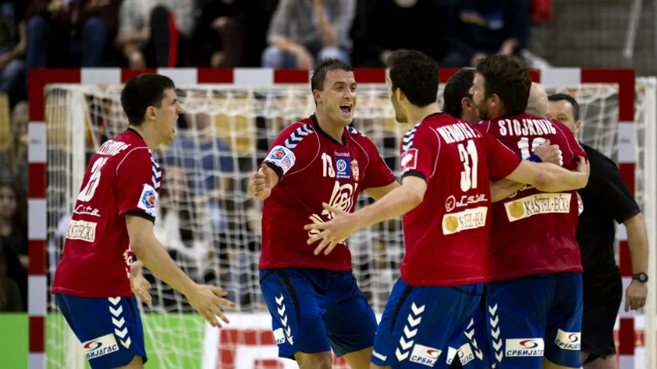 Serbia știe handbal și în deplasare! Vecinii au obținut o victorie mare la Euro, 20-19 cu Polonia