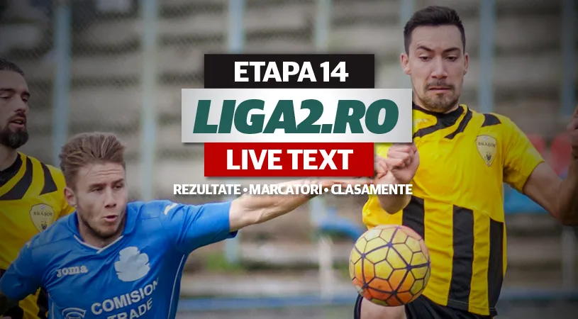 Sepsi câștigă în fața Chindiei cu gol în minutul 90, iar ASU Poli a dat lovitura în prelungiri la Călărași.** CS Mioveni a făcut scor cu FC Clinceni. Vezi toate rezultatele