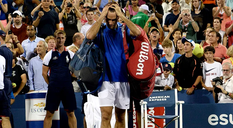 Federer, la pământ. Elvețianul a pierdut fără drept de apel la US Open și bifează cel mai slab an din 2002! Nadal, cu emoții în sferturi