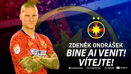 OFICIAL | Zdenek Ondrasek este noul jucător al FCSB-ului! Ce număr va purta atacantul ceh