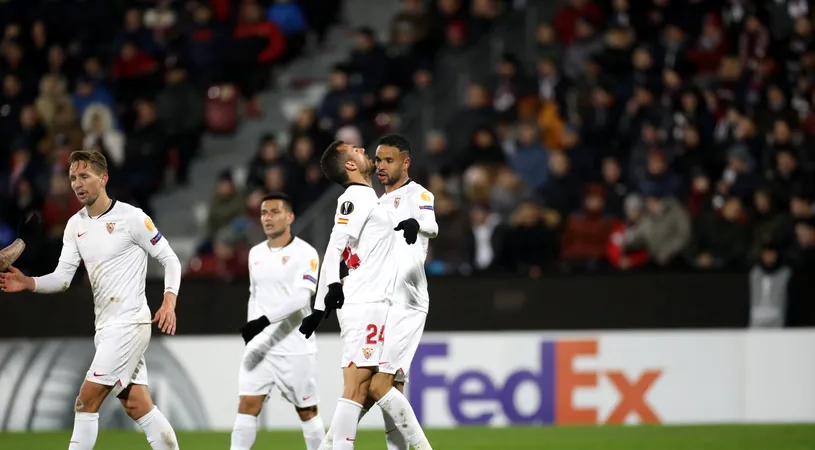 Alarmă la CFR! Sevilla, reinventată de români! Andaluzii au spulberat-o pe Getafe cu aceeași echipă de la Cluj! Record pentru Lopetegui | VIDEO