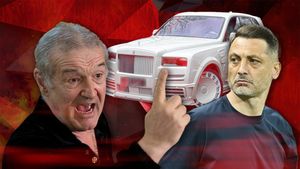 Gigi Becali nu s-a ferit de cuvinte și l-a atacat pe finul Mirel Rădoi: „Păi, mă, nebunule, tu ai cinci galbene și un roșu! I se mai întunecă mintea din mândrie”. EXCLUSIV