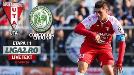 UTA câștigă la limită restanța cu Concordia Chiajna și se desprinde în fruntea Ligii 2. Meciul, decis de un penalty acordat în primele minute