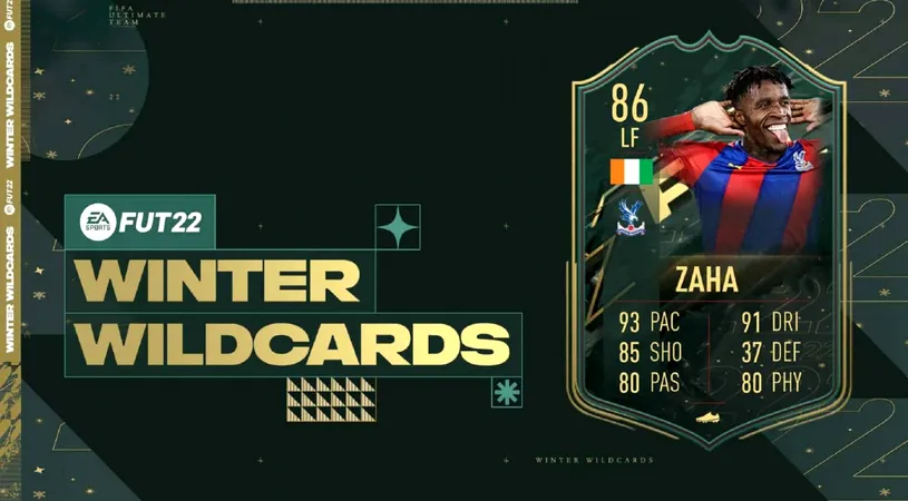 Wilfried Zaha în FIFA 22! Atacantul are un card foarte rapid și tehnic în modul online al jocului