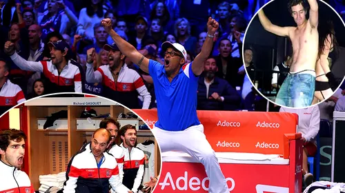 SUPER FOTO | Francezii au înnebunit după ce au câștigat Cupa Davis