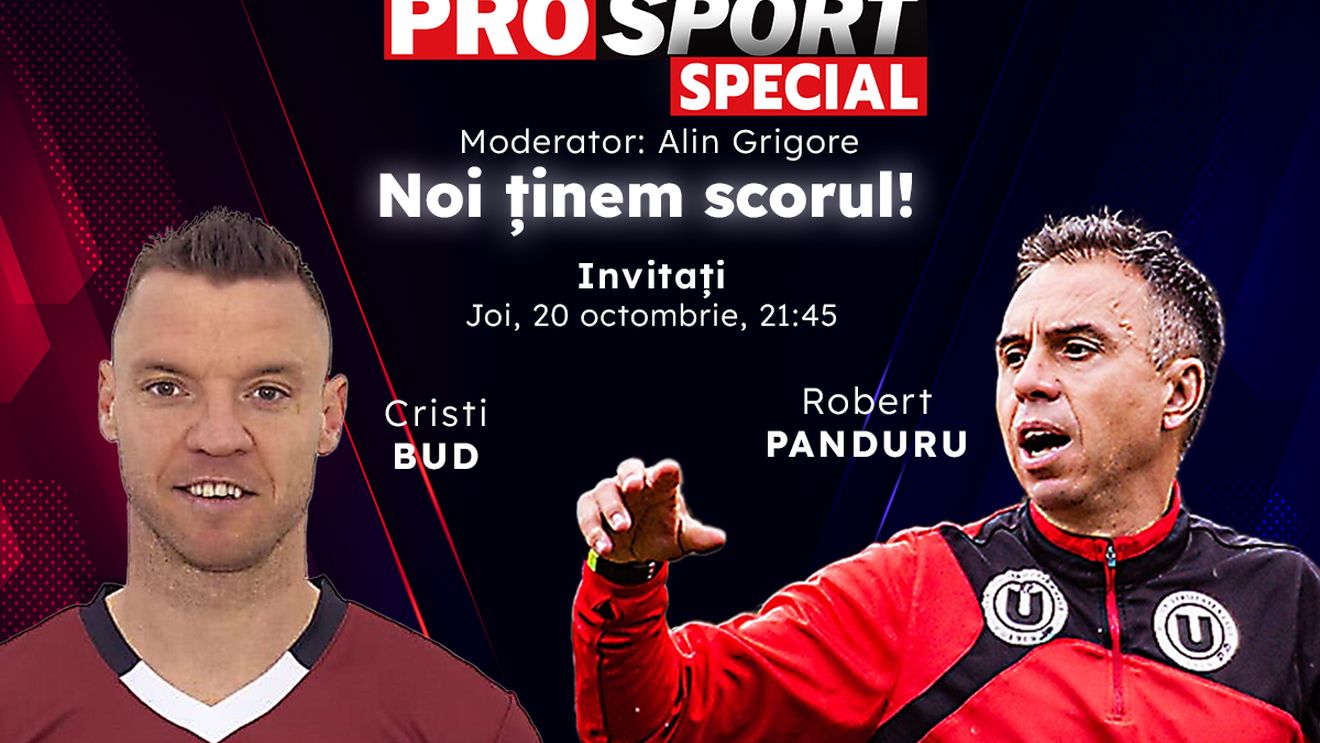 U Cluj - CFR Cluj se joacă în grupele Cupei României! Comentăm împreună la ProSport Special cu Cristi Bud și Robert Panduru