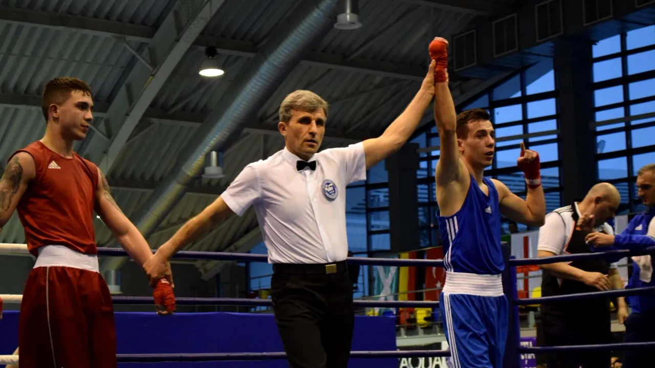 Andrei Udubașa, prima victorie a României la Europeanul Under 22 de box de la Târgu Jiu