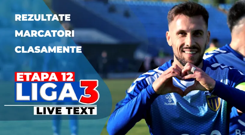 Etapa 12 Liga 3 | Liderul KSE Târgu Secuiesc a fost umilit la Traian, Ştiinţa Poli Timişoara și-a spulberat adversarul și a obținut scorul rundei. Unirea Alba Iulia a trecut la scor de Cugir