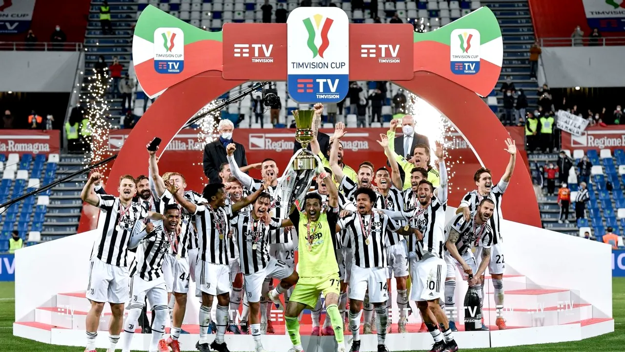 Juventus Torino a cucerit Cupa Italiei pentru a 14-a oară! Ce record incredibil a înregistrat portarul Gianlugi Buffon