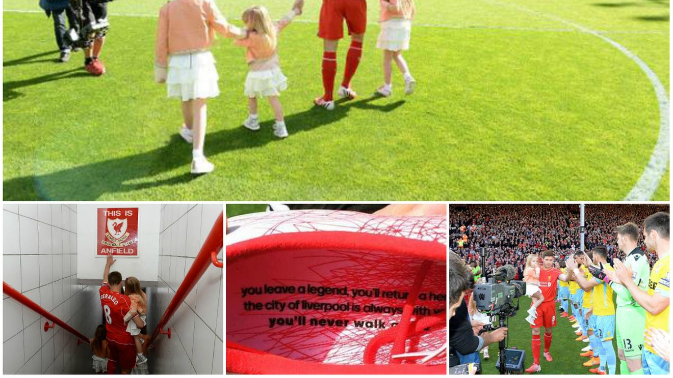 FOTO + VIDEO | "Pleci asemenea unei legende, te vei întoarce erou". Coregrafie emoționantă înainte de ultimul meci al lui Gerrard pe Anfield