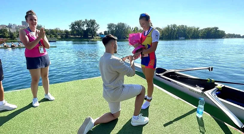 Magdalena Rusu a fost cerută în căsătorie imediat după ce a devenit campioană mondială la canotaj! Surpriza pregătită de către iubitul ei
