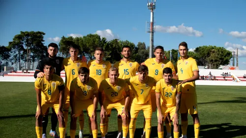 România U20, înfrângere cu Portugalia în cadrul Elite League U20! „Tricolorii” mici au pierdut meciul în minutul 90+8