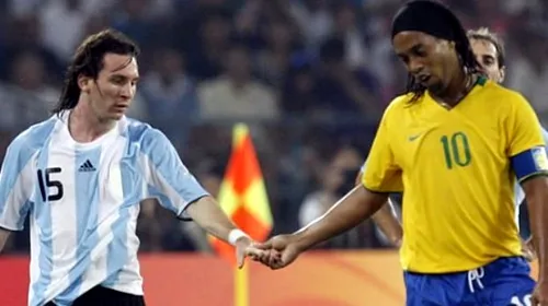 Ronaldinho, come-back pentru amicalul cu Argentina**, după un an și jumătate de pauză: „Sperăm să redevină cel mai bun din lume”