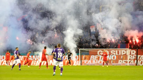 Atmosferă de derby creată la FCSB – Rapid! Ce mesaj au avut fanii roș-albaștrilor pentru rivali | VIDEO