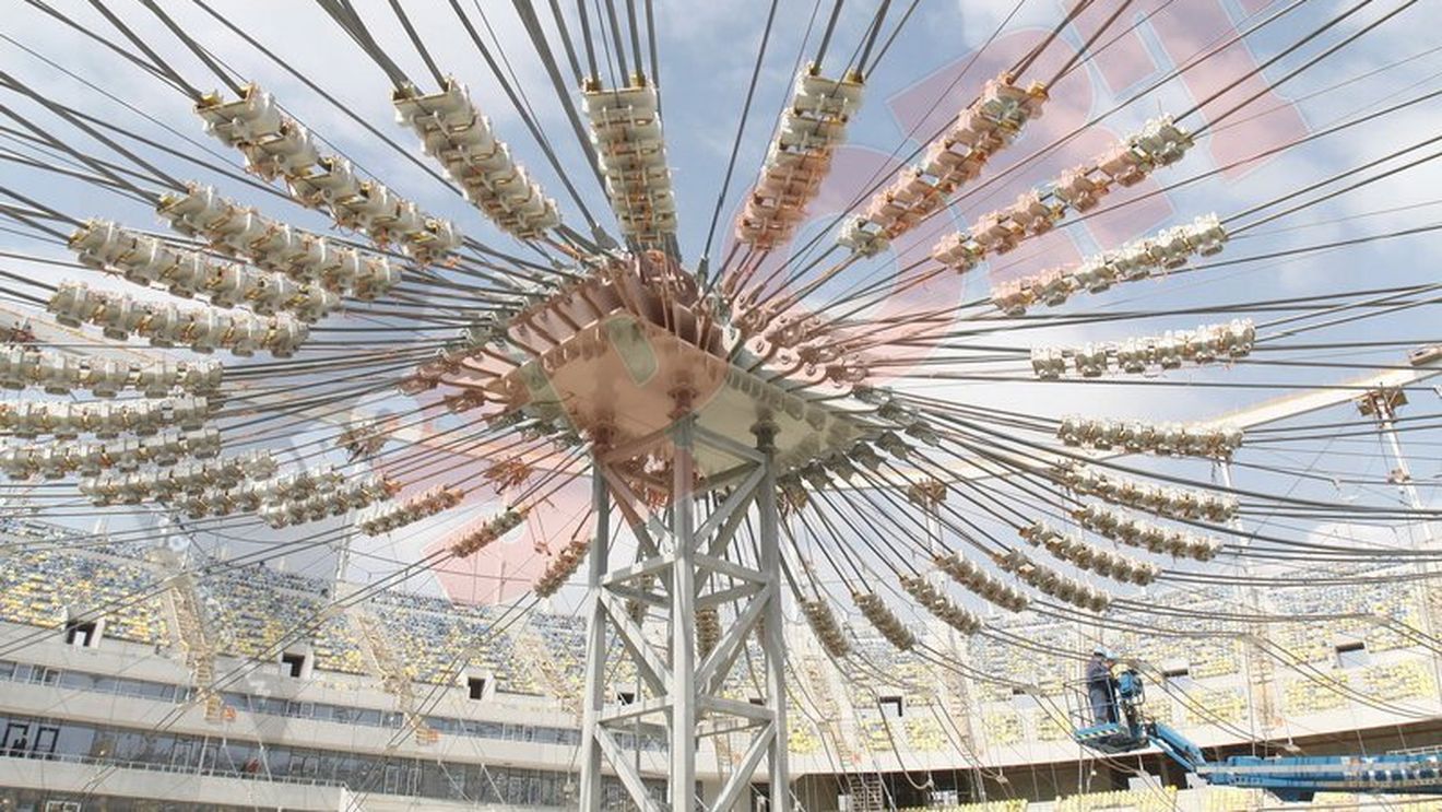 SUPER GALERIE FOTO** Au început lucrările la acoperișul "Național Arena"! VEZI imagini spectaculoase