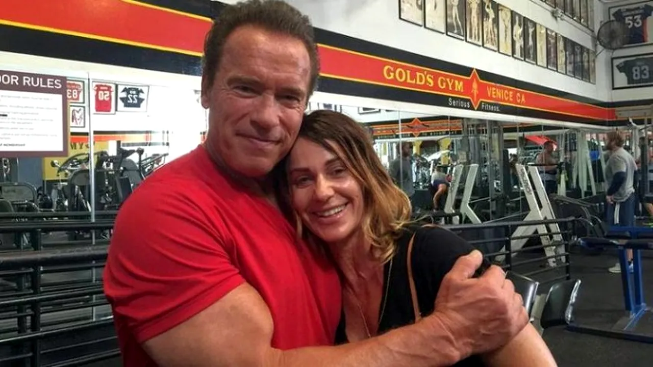 Nadia Comăneci, la sala de forță alături de Arnold Schwarzenegger. VIDEO | Cum a aniversat fosta gimnastă 43 de ani de la primul 10 