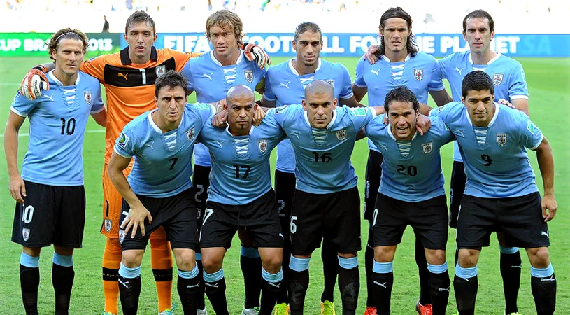 Uruguay mizează și la acest turneu pe Suarez, Cavani și Forlan. Lotul Uruguayului pentru CM 2014
