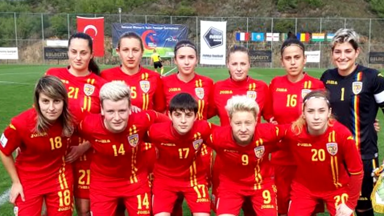 Naționala feminină de fotbal a României s-a impus cu 13-0 în ultimul meci
