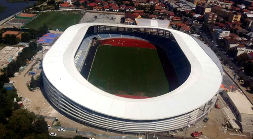 Stadionul din Târgu Jiu, inspectat de oficialii FRF.** Naționala de tineret ar putea juca un amical în toamnă pe arena de 12.386 de locuri