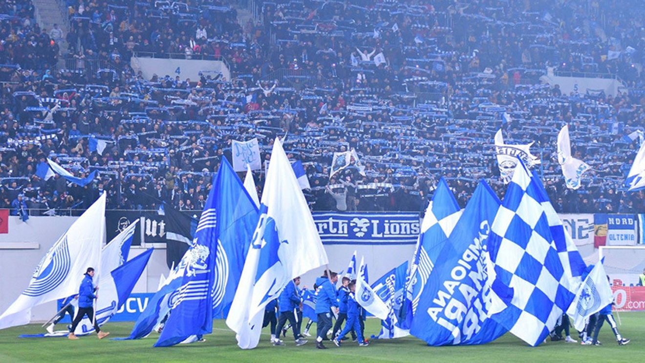 Universitatea Craiova, galerie de 5 stele la meciul cu FCSB. 1000 de oameni și doi căpitani pe „Arena Națională.