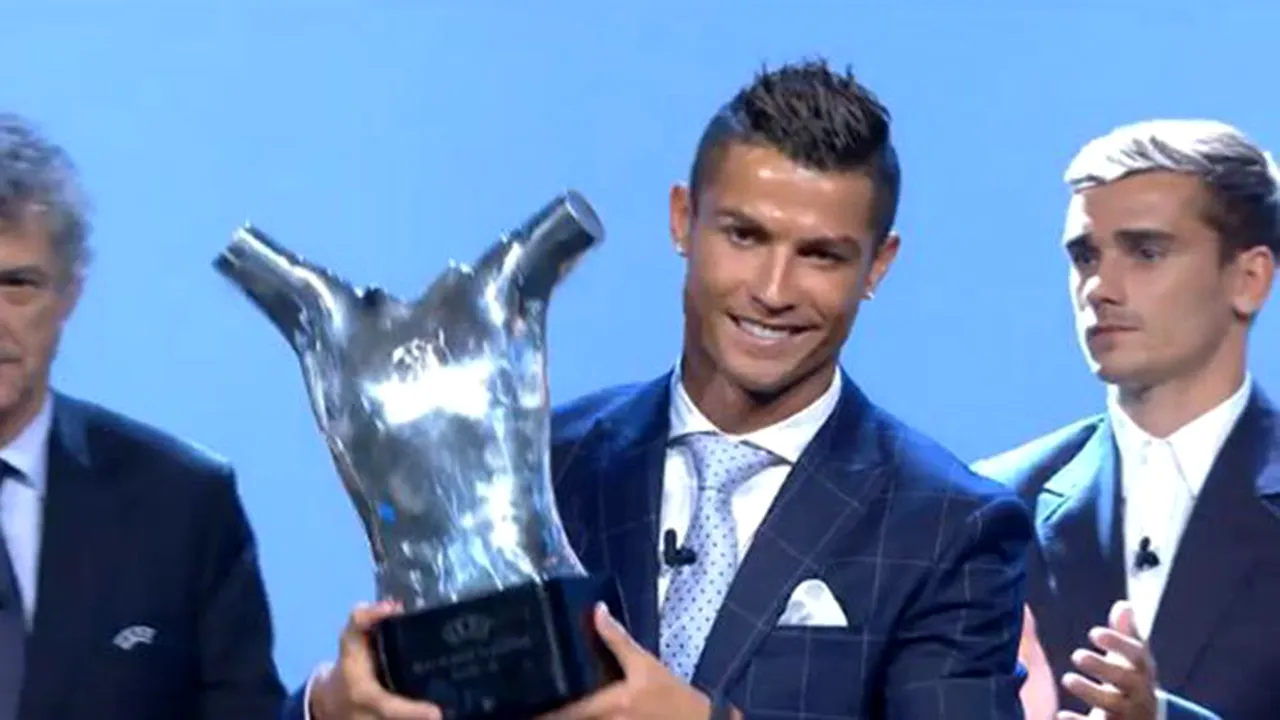 Cristiano Ronaldo, desemnat de UEFA 