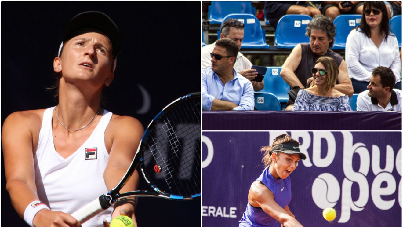 Povestea meciului zilei la BRD Bucharest Open. Begu, a doua româncă în sferturi. Jaqueline Cristian a început spectaculos, dar experiența Irinei s-a văzut: a rupt rezistența tinerei "Jaq" după cinci game-uri și nu a mai cedat vreun joc. FOTO: Simona Halep, zâmbitoare, în tribună