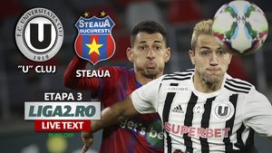 ”U” Cluj trece la limită de Steaua și merge în ”Haită” spre primele două poziții din play-off! Fără Chipirliu, ”rupt” de Balgiu, echipa lui Oprița a atacat degeaba
