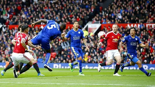 Șampania rămâne la rece. Leicester a remizat cu United, 1-1, și a ratat șansa de a deveni matematic campioană. 