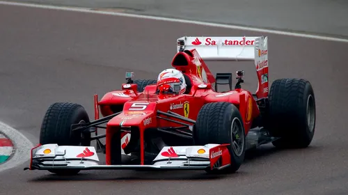 Formula 1: Sebastian Vettel, de la Ferrari, a fost cel mai rapid în testele din Spania