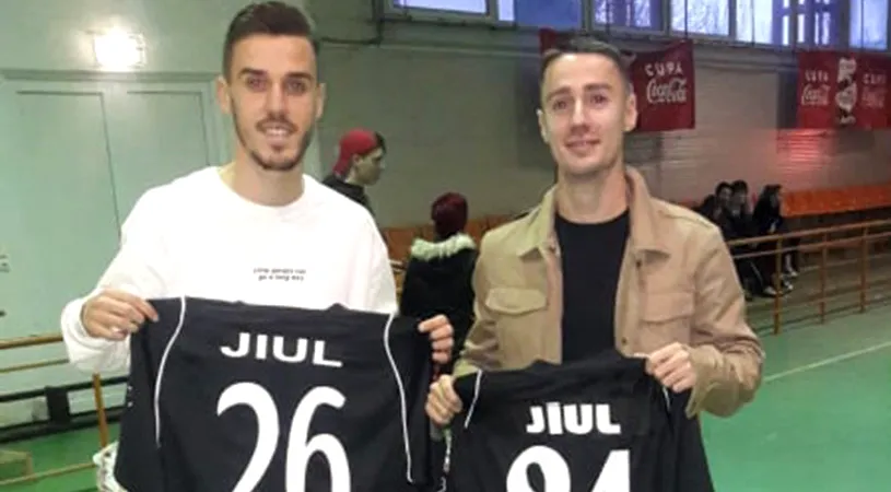 Răzvan Oaidă și Vlad Tudorache** s-au întors la Petroșani pentru a bucura juniorii de la Școala de Fotbal Jiul