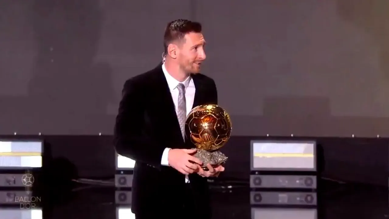 Balonul de Aur 2019 | Lionel Messi a câștigat ”Balonul de Aur” din acest an. Este al șaselea trofeu pentru jucătorul Barcelonei. VIDEO