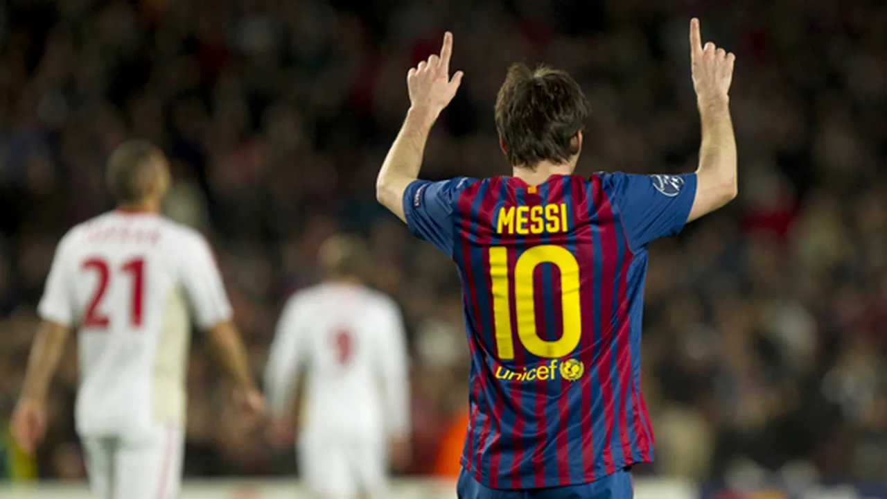Messi a intrat în istoria Ligii Campionilor!** Argentinianul este PRIMUL jucător care marchează CINCI goluri într-un singur meci