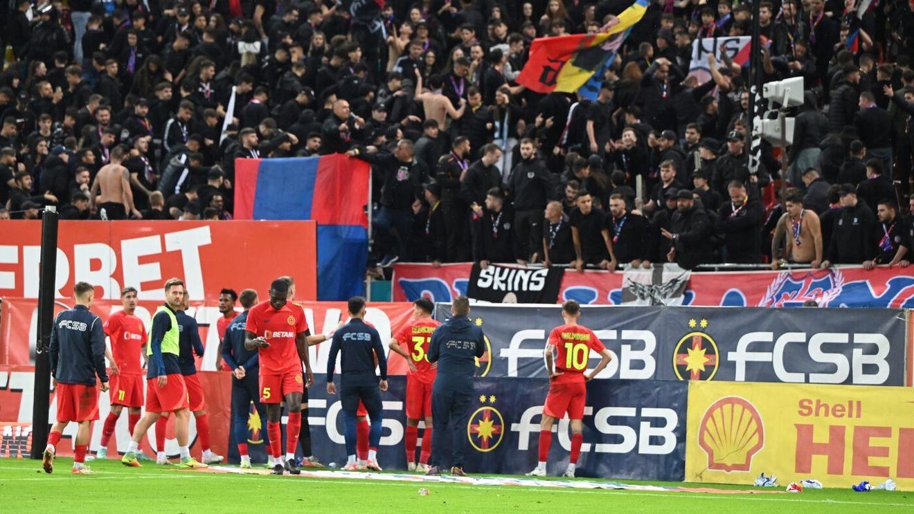 Scene fără precedent după FCSB - Rapid 1-2! Fanii le-au întors spatele fotbaliștilor