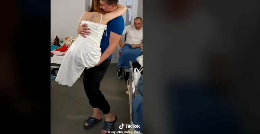 Povestea tinerei ucraineane care s-a căsătorit în spital după ce a rămăs fără picioare