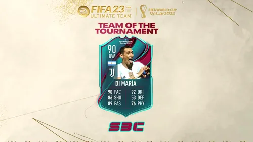 Argentina, echipa campionatului mondial și în FIFA 23! Jucătorii au început să primească super-carduri din partea EA Sports! Ce atribute are noul card a lui Angel Di Maria
