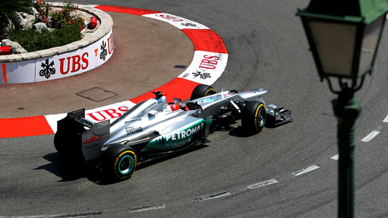 Șase ani au așteptat fanii lui Schumacher să vadă din nou asta!** Neamțul, în pole position la Monte Carlo, dar va pleca al șaselea pe grila de start