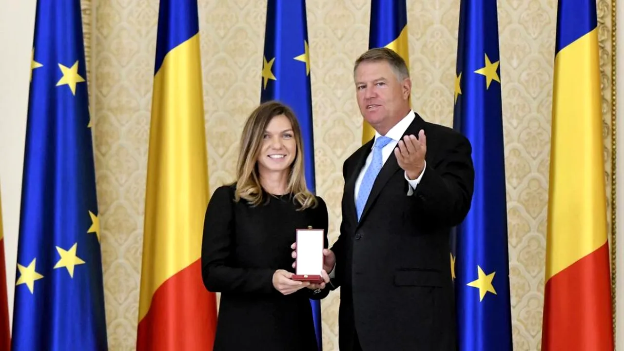 Klaus Iohannis vrea să joace un meci de tenis cu Simona Halep! 