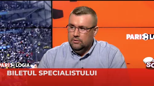 Biletul specialistului Daniel Nazare, 7 meciuri cu o cotă de 41,44! „Mizez pe ei de data asta” | VIDEO PARIOLOGIA