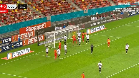 Gol de Doamne ferește! Dawa a deschis scorul în meciul FCSB – U Cluj în urma unei faze de cascadorii râsului! | VIDEO