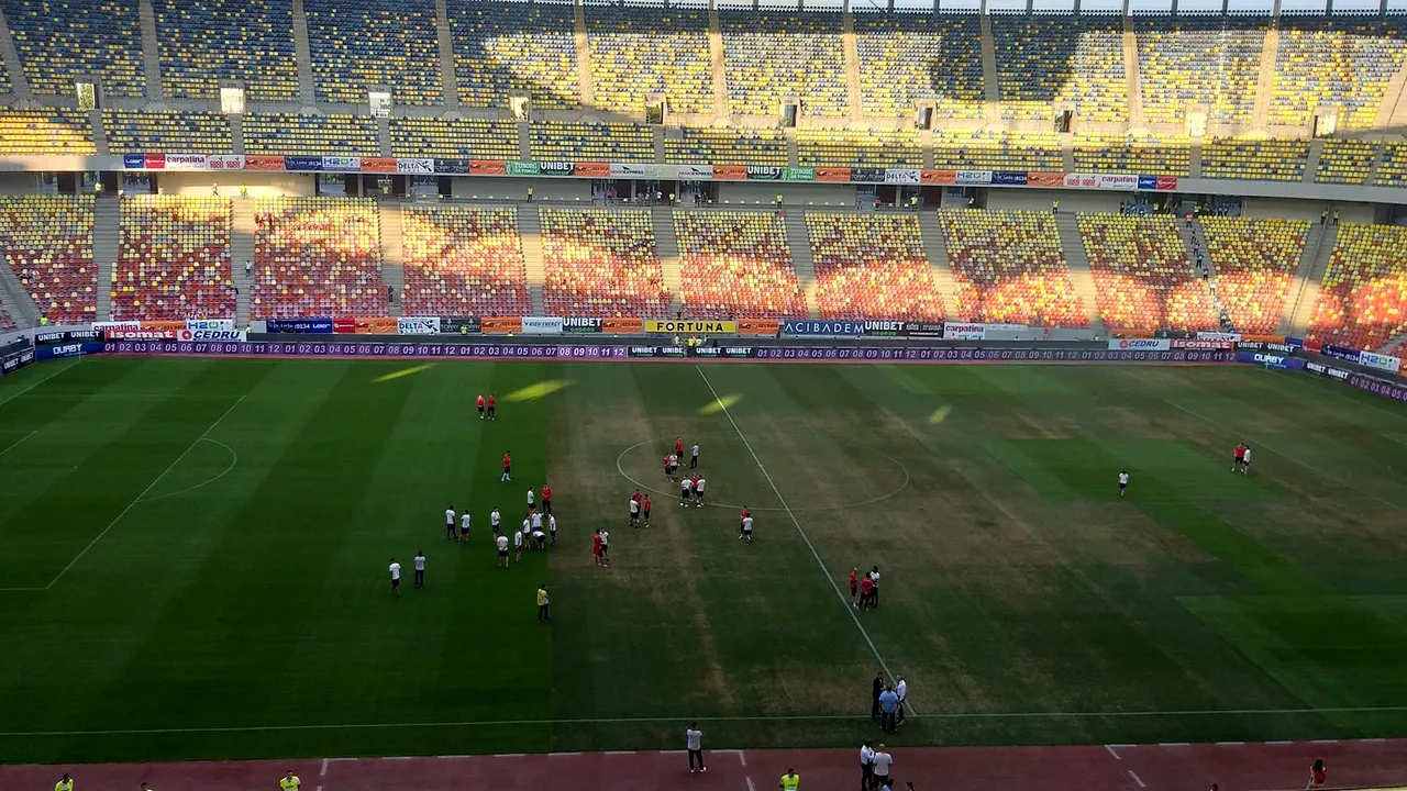 Gazon distrus pe Arena Națională! FOTO | Cum se prezintă suprafața de joc înaintea derby-ului Dinamo - Craiova