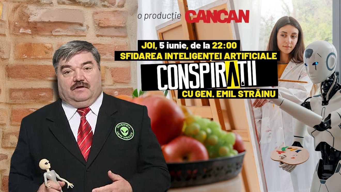 “Conspirații cu gen. Emil Străinu” începe joi, 5 iunie, de la 22:00, LIVE pe YouTube Cancan