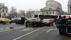 Accident grav în centrul Bucureștiului, la Piața Romană! Două persoane au murit și șase au fost rănite. FOTO | Primele imagini