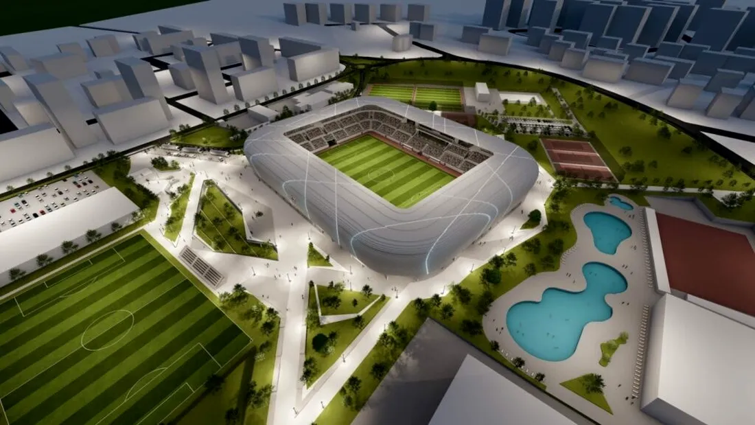 Corvinul, detalii despre stadiul construirii noului stadion din Hunedoara. Primarul explică întârzierile