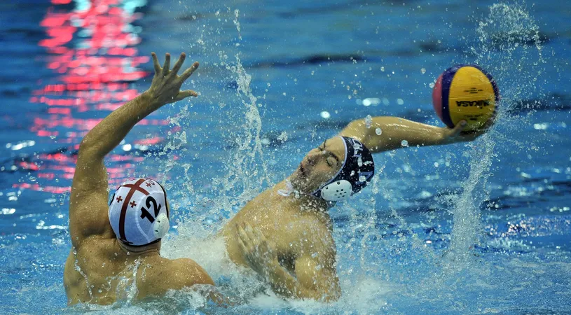 Prima victorie pentru tricolori. Georgia - România, scor 11-13, în grupa A europeană a Ligii Mondiale la polo