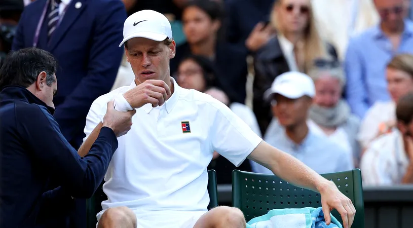 Jannik Sinner e la un pas să abandoneze turneul de la Wimbledon. Așteaptă rezultatul RMN