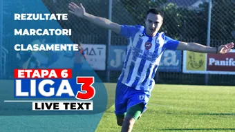 Liga 3, etapa 6 | ACS Mediaş, un nou semieșec! Echipa lui Ionuț Badea și Florin Bratu s-a impus greu la Clinceni. Ştiinţa Miroslava continuă să marcheze la foc automat