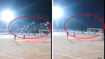 VIDEO ȘOCANT: Cum a dispărut o peluză plină de fani