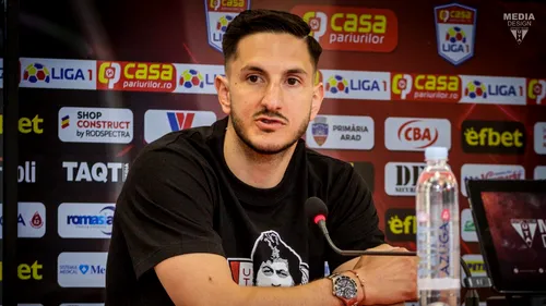 Marko Vukcevic abia așteaptă derby-ul UTA - Rapid: „Va fi un un meci mai frumos decât restul”