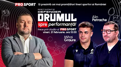 Emisiunea „Drumul spre performanță”, azi la ora 15.00. Cine sunt marile speranțe din rugby-ul autohton