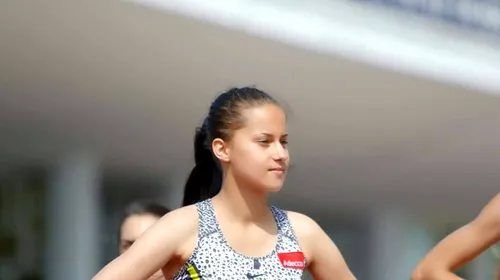Ștefania Ioana Ghebu de la CSO 2005 Voluntari a luat aur în proba de 2.000 m obstacole la Campionatul Mondial al Gimnaziilor